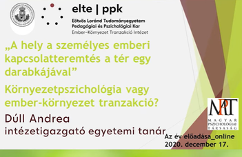 Magyar Pszichológiai Társaság – Az Év Előadása 2020